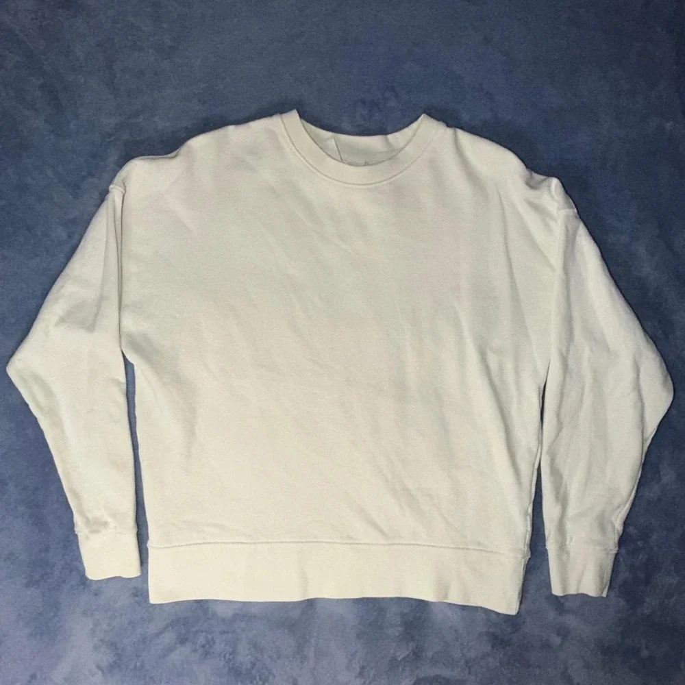 Zara Cream Cotton Sweatshirt